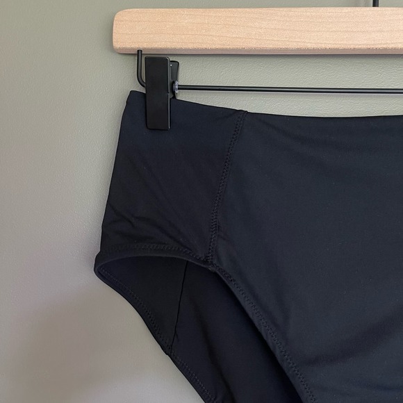 Athleta High Waist Bikini Bottom Size Small Black Swimwear Swimsuit Comfortable - Picture 5 of 15